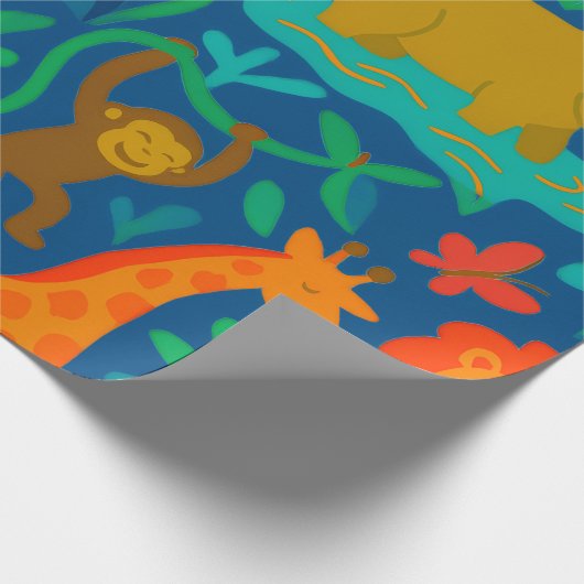 Animal Jungle Cadeaupapier (Hoek)