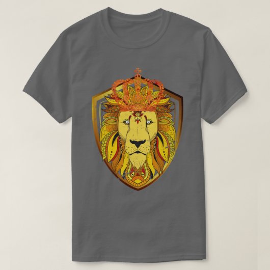 Animal King Crown Lion T-shirt (Design voorkant)