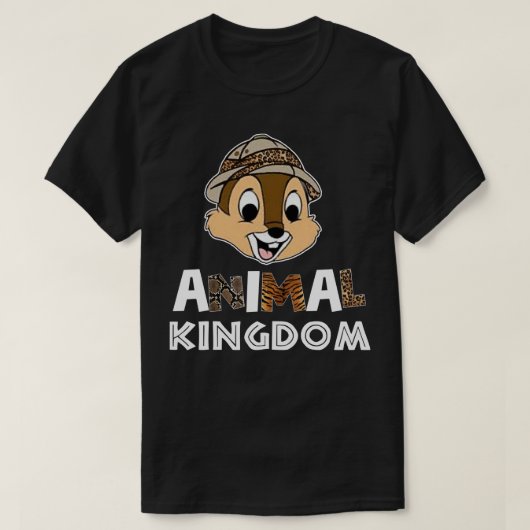 Animal Kingdom Chip White Classic T Shirt (Design voorkant)