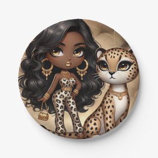 Animal Kingdom Couture Cheetah Papieren Bordje