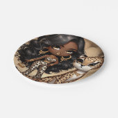 Animal Kingdom Couture Cheetah Papieren Bordje (Gekanteld)