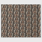 Animal Kingdom Couture Koningin van het Oerwoud Cadeaupapier (Vlak)