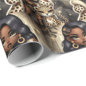 Animal Kingdom Couture Leopard Cadeaupapier (Rol Hoek)