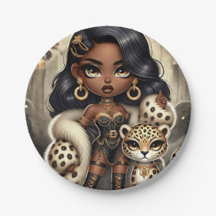Animal Kingdom Couture Leopard Papieren Bordje