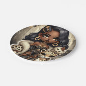 Animal Kingdom Couture Leopard Papieren Bordje (Gekanteld)