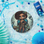 Animal Kingdom Couture Peacock Papieren Bordje (Feest)