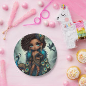 Animal Kingdom Couture Peacock Papieren Bordje (Feest)