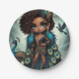 Animal Kingdom Couture Peacock Papieren Bordje