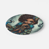 Animal Kingdom Couture Peacock Papieren Bordje (Gekanteld)