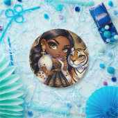 Animal Kingdom Couture Tiger Papieren Bordje (Feest)