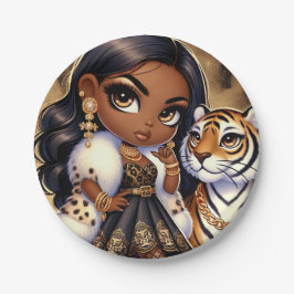 Animal Kingdom Couture Tiger Papieren Bordje
