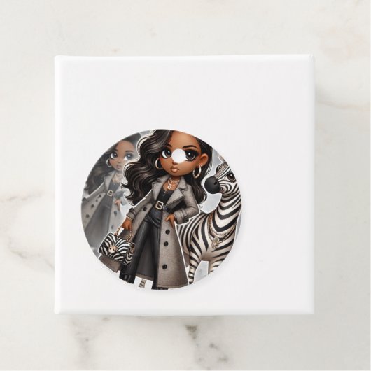 Animal Kingdom Couture Zebra Bedankjes Labels (In situ)