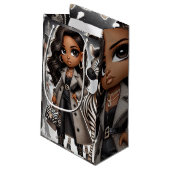 Animal Kingdom Couture Zebra Gift Bag Klein Cadeauzakje (Achterkant Gekanteld)