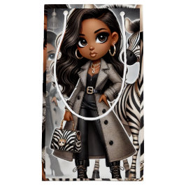 Animal Kingdom Couture Zebra Gift Bag Klein Cadeauzakje