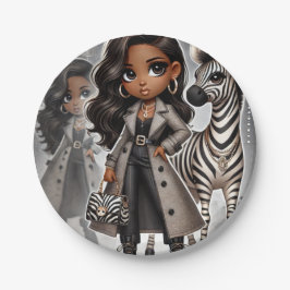 Animal Kingdom Couture Zebra Papieren Bordje