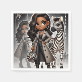 Animal Kingdom Couture Zebra Servet