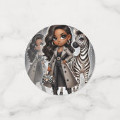 Animal Kingdom Couture Zebra Table Confetti (Kleine voorkant)
