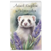 Animal Kingdom in Painterly Waterverf 2025 Kalender (Hoes)