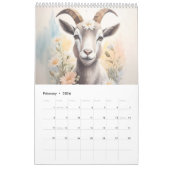 Animal Kingdom in Painterly Waterverf 2025 Kalender (Feb 2026)