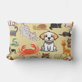 Animal Kingdom Knuffel: Critter Crew Lumbar Kussen