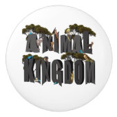 Animal Kingdom Logo, Keramische Knop (Voorkant)