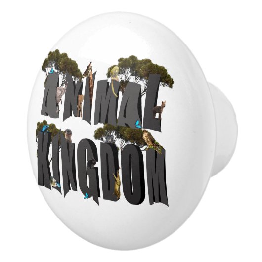Animal Kingdom Logo, Keramische Knop (Rechts)
