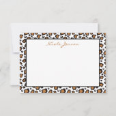 Animal Leopard print - Aangepaste notitiekaarten (Voorkant)
