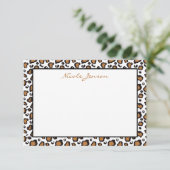 Animal Leopard print - Aangepaste notitiekaarten (Staand voorkant)