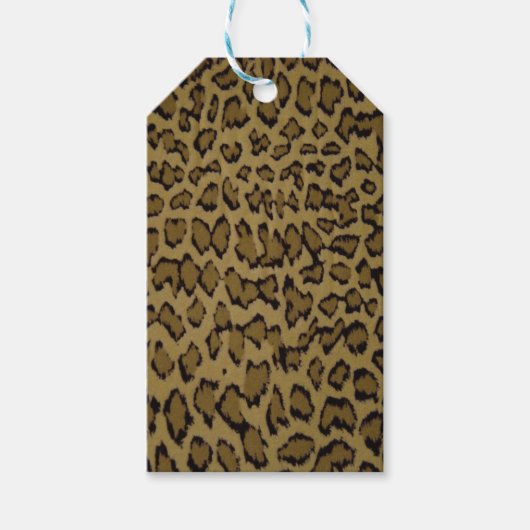ANIMAL LEOPARD PRINT CADEAULABEL (Voorkant)