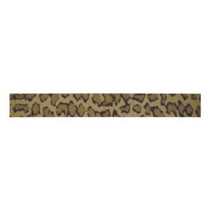 ANIMAL LEOPARD PRINT GROSGRAIN LINT