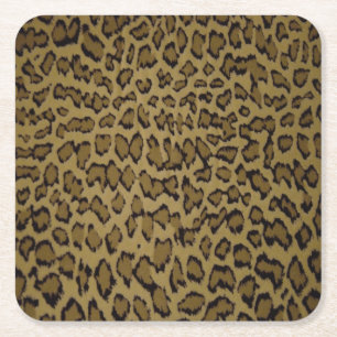ANIMAL LEOPARD PRINT KARTONNEN ONDERZETTERS