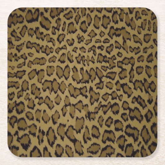 ANIMAL LEOPARD PRINT KARTONNEN ONDERZETTERS (Voorkant)