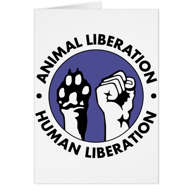 Animal Lib Human Lib Card (Voorkant)