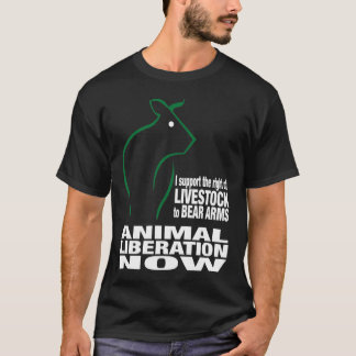 Animal Liberation Black T Shirt