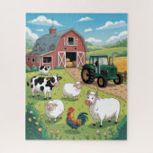 Animal life on the Farm Puzzle Legpuzzel (Verticaal)