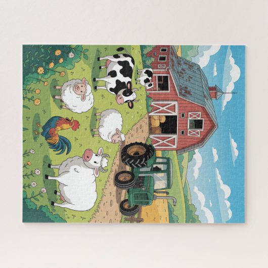 Animal life on the Farm Puzzle Legpuzzel (Horizontaal)