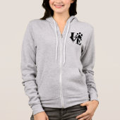 Animal Love Paw Print Hoodie (Voorkant)