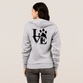 Animal Love Paw Print Hoodie (Achterkant volledig)