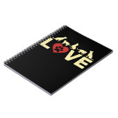 Animal Love Vet Tech Heart Veterinarian Notitieboek (Linkerzijde)