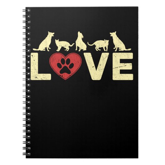 Animal Love Vet Tech Heart Veterinarian Notitieboek (Voorkant)