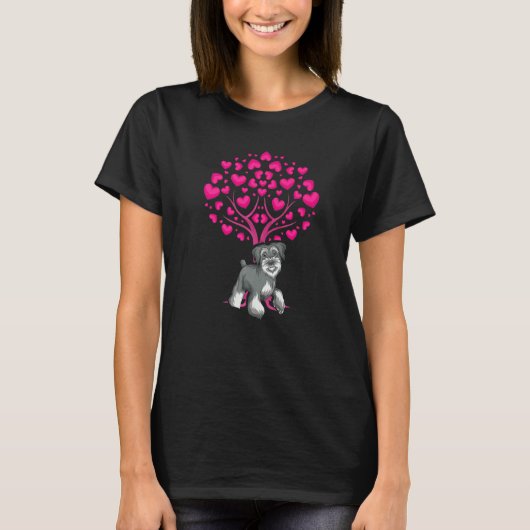 Animal Lover Dog Lover Heart Pet Owner Heart Tree  T-shirt (Voorkant)