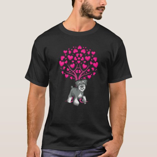 Animal Lover Dog Lover Heart Pet Owner Heart Tree T-shirt (Voorkant)