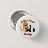 Animal Lover Society for Pet lover Ronde Button 3,2 Cm (Voorkant /achterkant)
