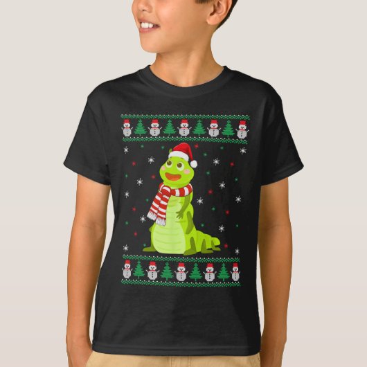Animal Matching Family Lelijke Kersttrui T-shirt (Voorkant)