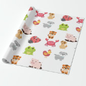 Animal Minimalist Comic Collectie Cadeaupapier (Uitgerold)