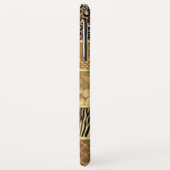 Animal Mixed Gold Zebra Giraffe Snake Skins Case-Mate iPhone Case (Achterkant/links)