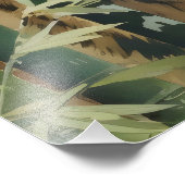 Animal Natuur Tiger Bamboo Foto Afdruk (Hoek)