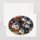 Animal PANDA Christmas Briefkaart (Voorkant / Achterkant)