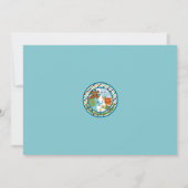 Animal Parade Baby shower Invitation elephant APK Kaart (Achterkant)