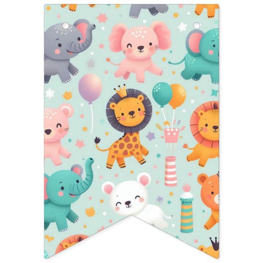 Animal Parade Bunting Banner (Tweede vlag)
